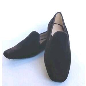 Lands End NEW Women's Dark Chocolate Brown Velvet Loafers Driving Shoes 6B